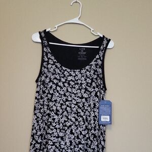 Life Is Good Women's Black and White Floral Maxi Dress